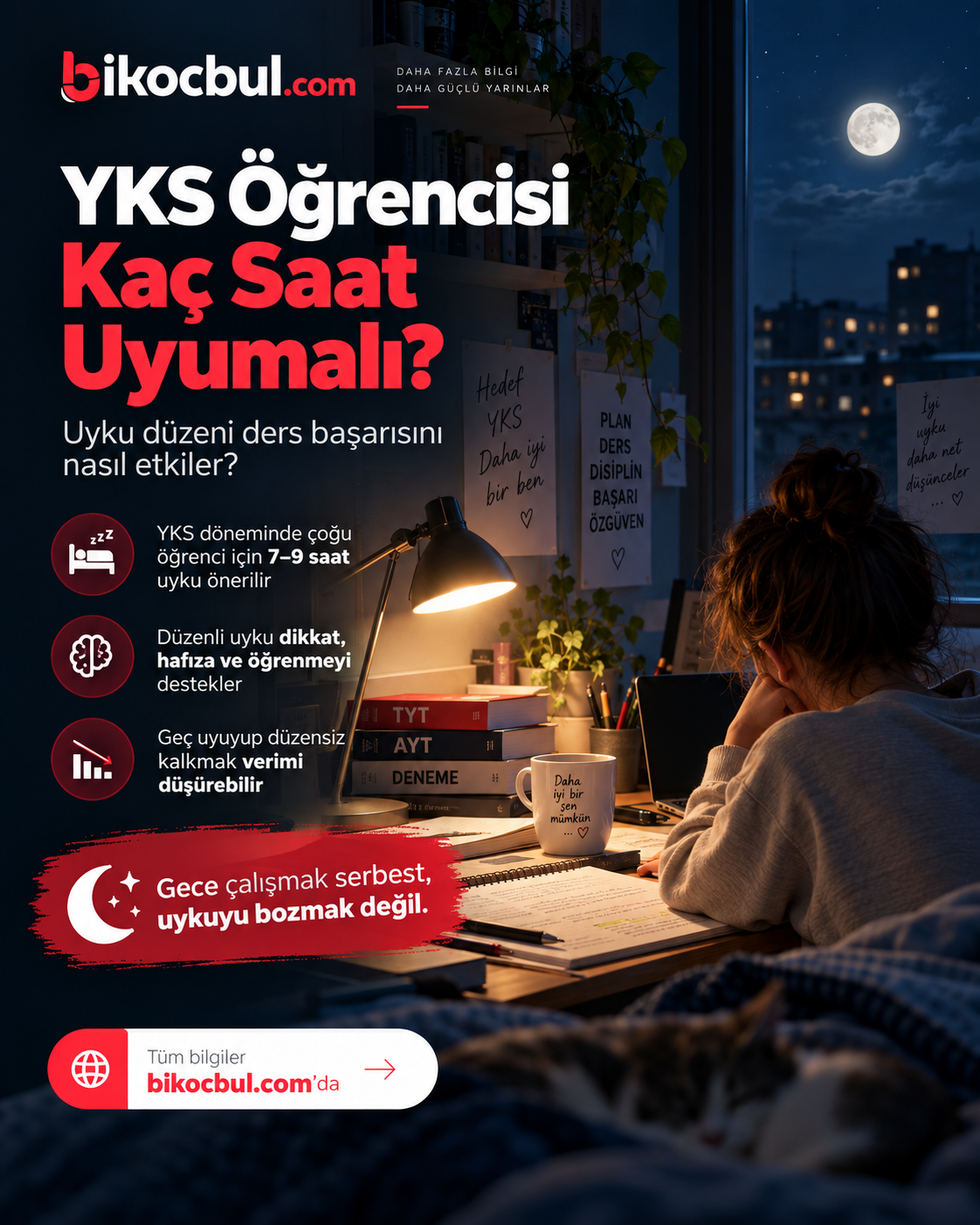 YKS Öğrencisi Kaç Saat Uyumalı? Uyku Düzeni Ders Başarısını Nasıl Etkiler?