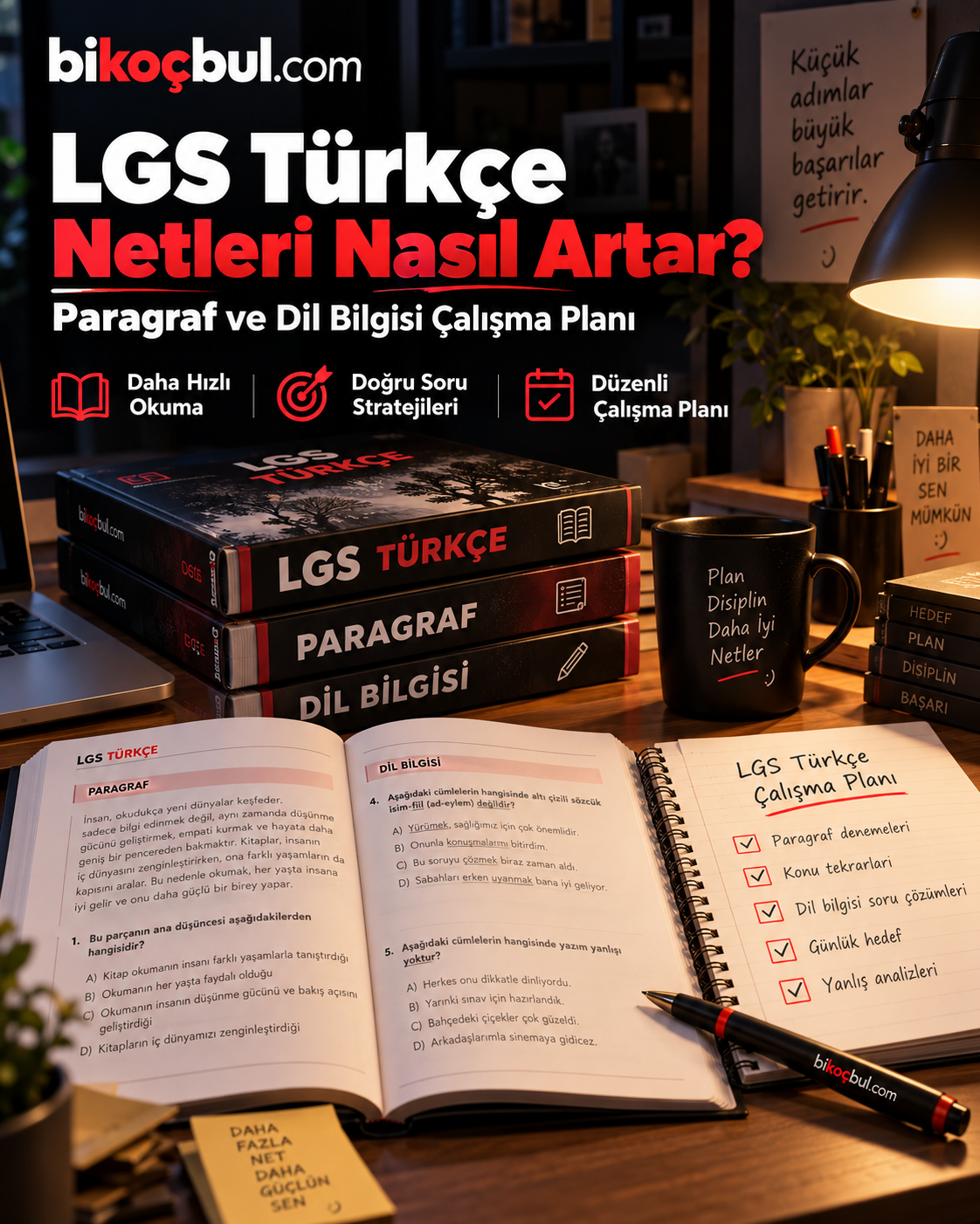 LGS Türkçe Netleri Nasıl Artar? Paragraf ve Dil Bilgisi