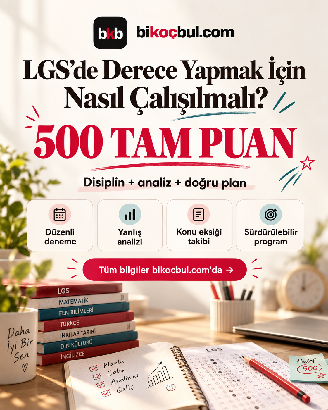LGS’de Derece Yapmak İçin Nasıl Çalışılmalı? 500 TAM PUAN