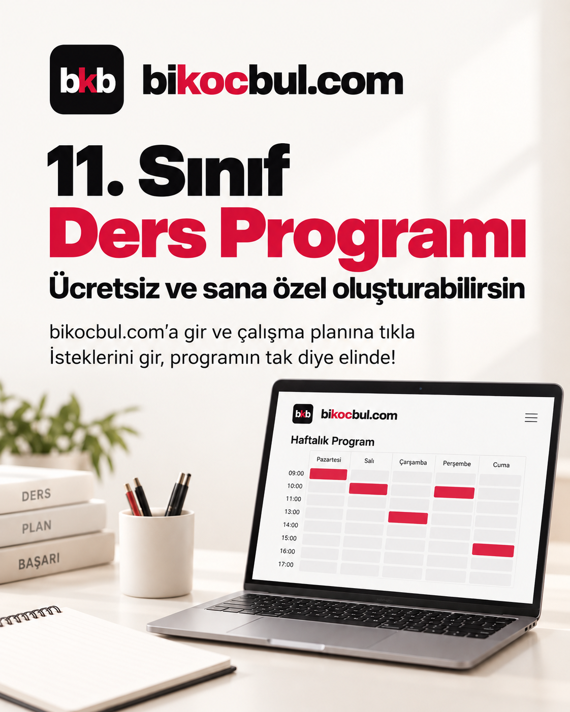 11. Sınıf Ders Çalışma Programı: YKS'ye Erken Hazırlık