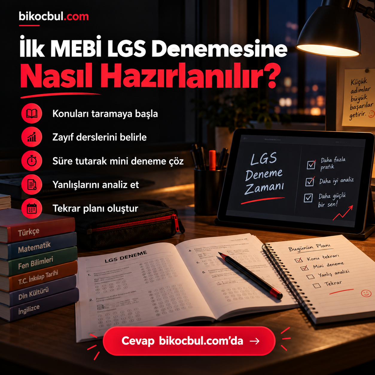 MEBİ LGS Denemesine Nasıl Hazırlanılır? Kontrol Listesi
