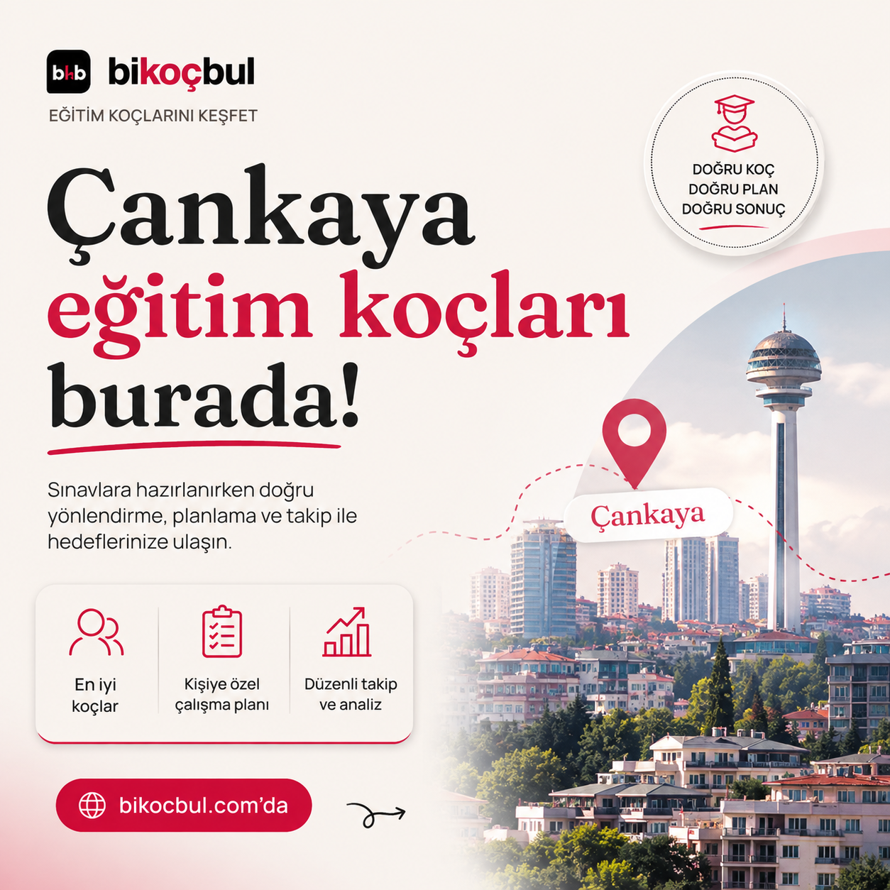 Çankaya Öğrenci Koçu | 13 LGS ve YKS Eğitim Koçu | bikoçbul