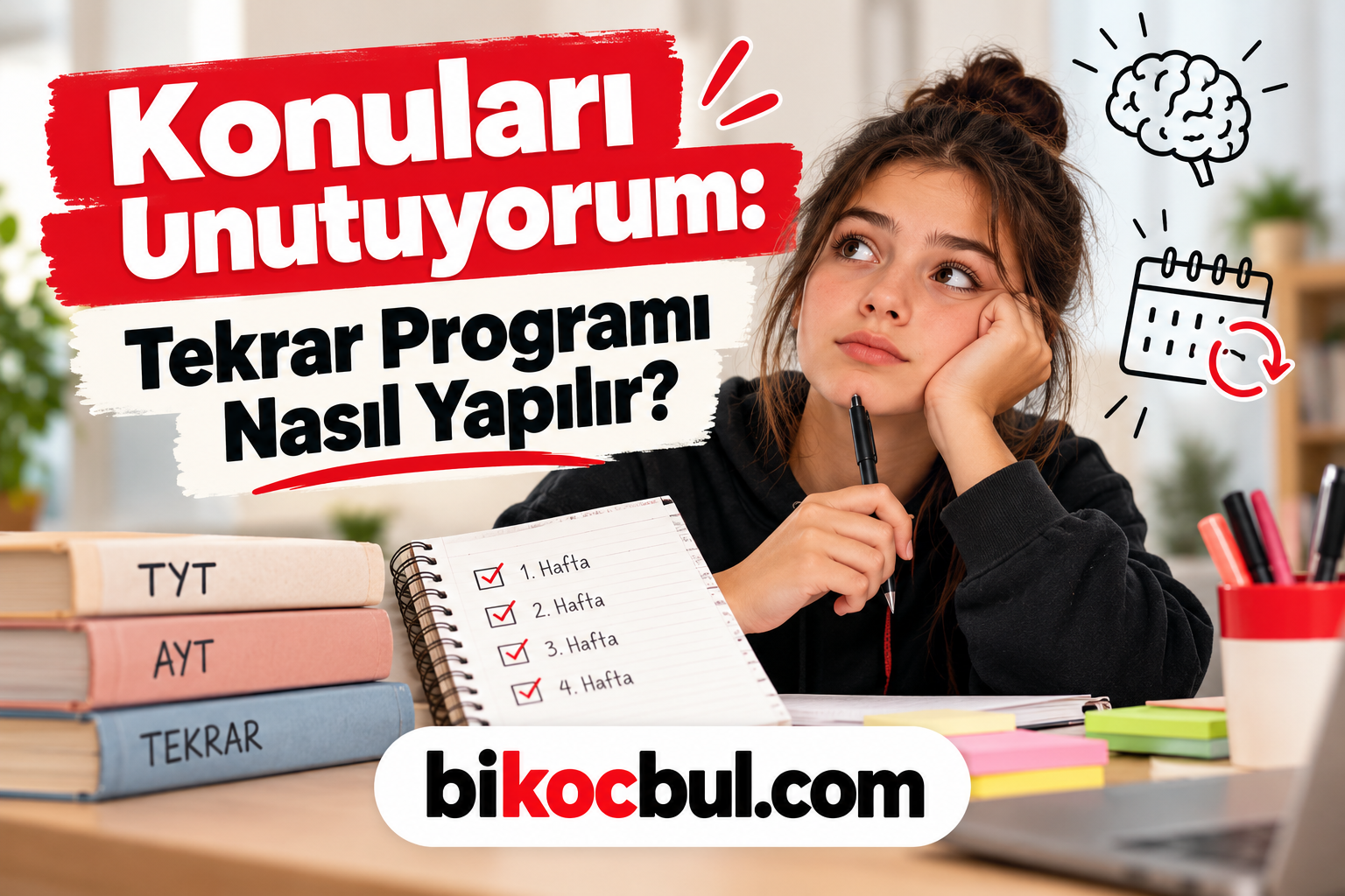 Konuları Unutuyorum: Tekrar Programı Nasıl Yapılır?