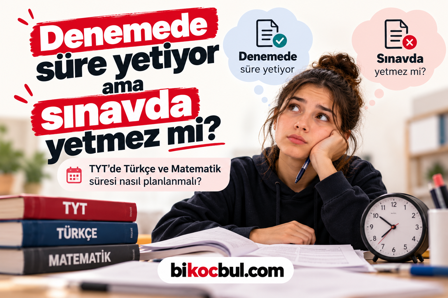 Denemelerde süre yetmiyor
