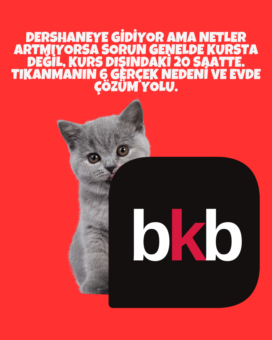 Dershaneye gidiyor netler artmıyor? Sorun nerde?