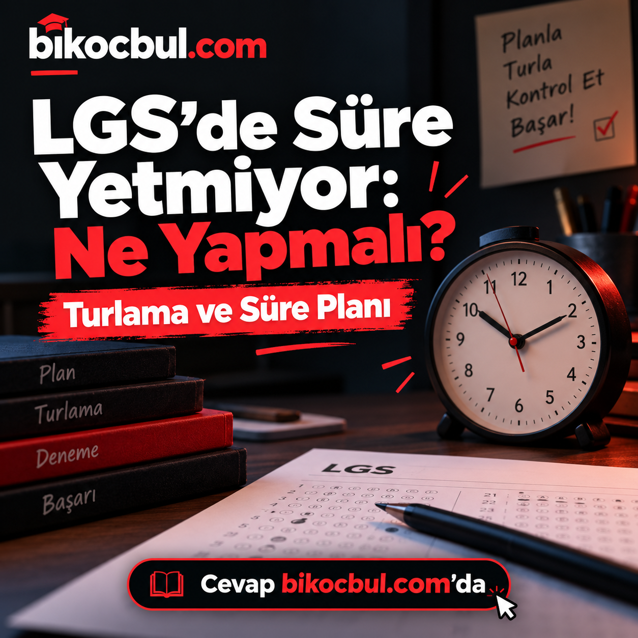 LGS'de Süre Yetmiyor: Ne Yapmalı? Turlama ve Süre Planı