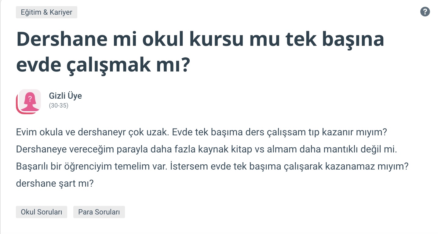Kurs mu dershane mi?